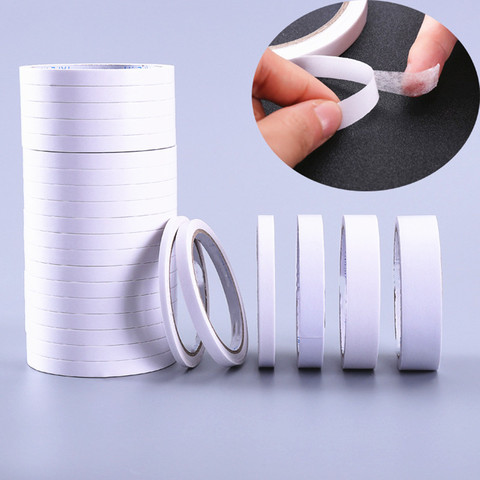 8M Double Sided Adhesive Tape Strong Slim Sticky White Faced Pad Manual Sticky School Stationery Office Fasten Double Sided Tape ► Photo 1/6