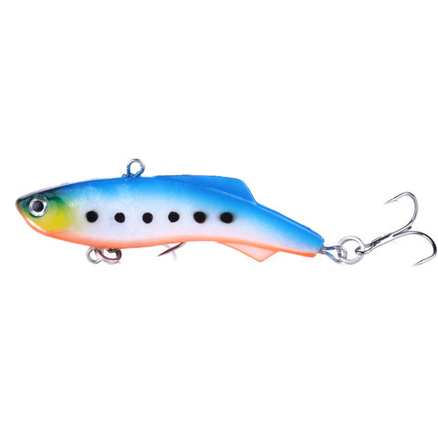 1Pcs VIB Ice Fishing Lure 7.5cm 17.2g Wobbers Silicone Artificial Bait Soft Lead Bait Fishing Tackle ► Photo 1/6