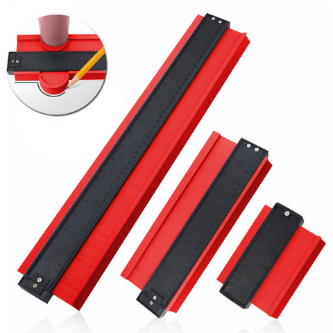 21inch Contour Gauge Profile Gauge Tiling Laminate Tiles Edge Shaping Wood Measure Ruler ABS Contour Gauge Duplicator Red ► Photo 1/6