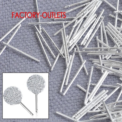 Bulk 1000PCS Pin Genuine 925 Sterling Silver Earrings Findings Fine Ear Stud Pin Posts Handmade Earring Designer Gift ► Photo 1/1