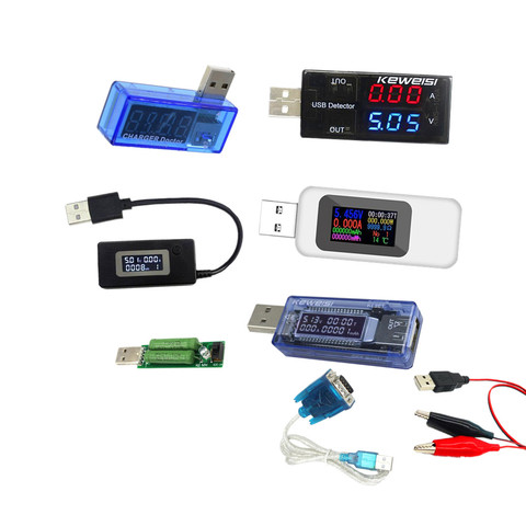 QC 2.0 3.0 DC USB Tester Current 4-30V Voltage Charger Capacity Meter Digital Voltmeter Ammeter Power Bank Charger Monitor White ► Photo 1/5