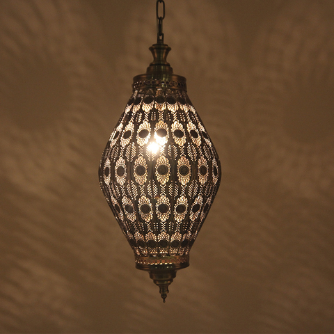 Artpad Metal Hollow Hanging Light Morocco Exotic Pendant Light for Turkish Southeast Asia Cloth Shop Restaurant Bar Decor Lamp ► Photo 1/6