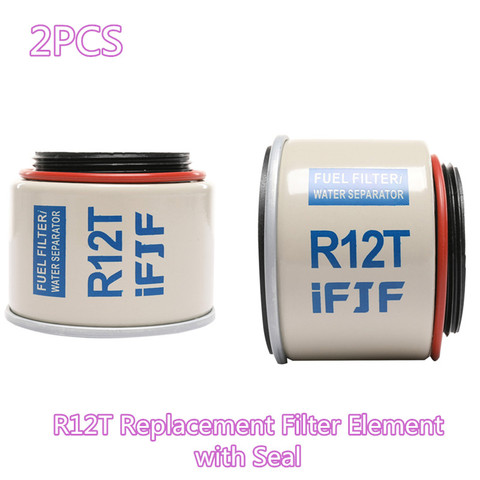 iFJF Automotive Replacement Filter of R12T Fuel Filter/Water Separator 120AT NPT ZG1/4-19 fit Diesel Engine 2 PCS ► Photo 1/6