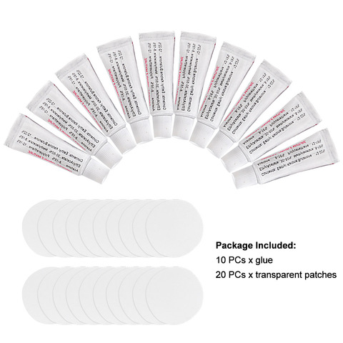 10pcs PVC Professional Swimming Pools Puncture For Inflatable Raft Repair Patch Glue Kit Spa Kayak ► Photo 1/6