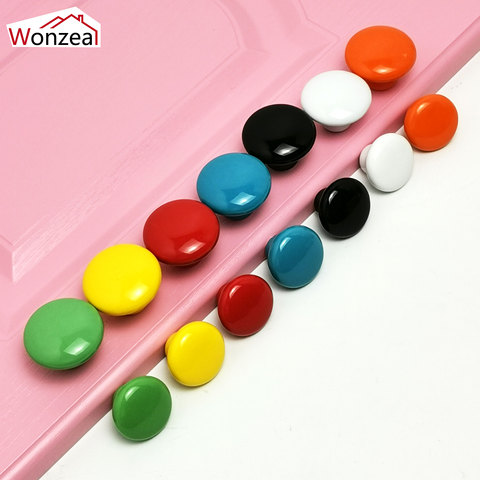 1PCS Ceramic Round Cabinet Knobs Colorfull Furniture Handles Drawer Knob Closet Cupboard Pull Kitchen Door Handle 33mm 39mm ► Photo 1/6