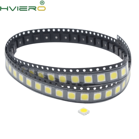 100pcs 5050 White Red Blue Pink Smd Smt 60mA 3V 3-chips 10-12lm 6000-6500k Led Plcc-6 Bright Lamp Bulb Light emitting Diodes ► Photo 1/6