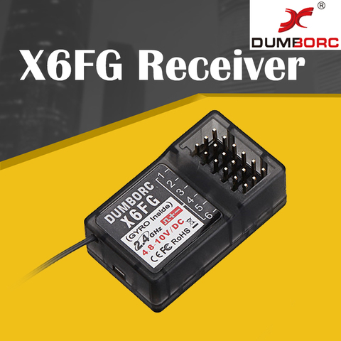 DUMBORC X6F/X6FG 2.4G 6CH Radio Control System Receiver for Domborc RC X6 Transmitter RC Car Boat Transmitter ► Photo 1/1