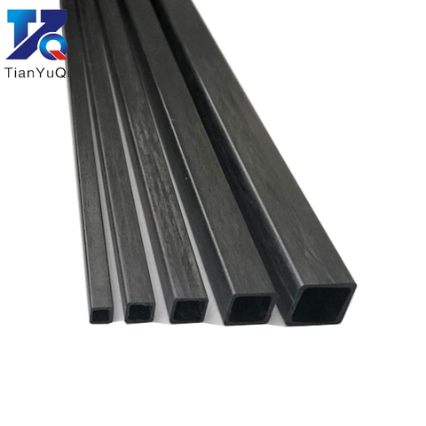 4pcs carbon fiber square tube 3mm 4mm 5mm 6mm 8mm 10mm (length 500mm) square tube / carbon fiber square rod / carbon square tube ► Photo 1/3