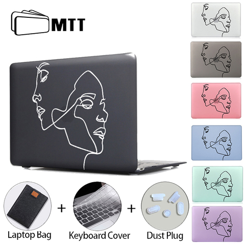 MTT 2022 Matte Case For Macbook Air Pro 11 12 13 15 16 With Touch ID Hard Cover For Macbook Air 13 funda a2179 a1932 a2289 a1466 ► Photo 1/6