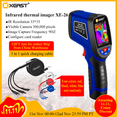 XEAST 2022 delivered from Moscow  Infrared Thermometer Handheld Camera XE-26 VS HT-02D Portable IR Thermal Imager Device ► Photo 1/6