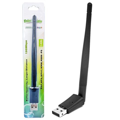 MT7601 USB WiFi Wireless Network Card Adapter with Antenna for TV Set Top Box Portable Wireless Transmission ► Photo 1/6