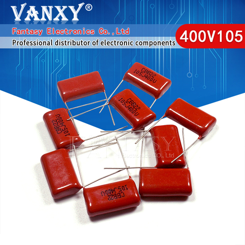 10PCS 400V105 1UF Pitch 20MM 400V 105 1000NF CBB Polypropylene film capacitor ► Photo 1/6