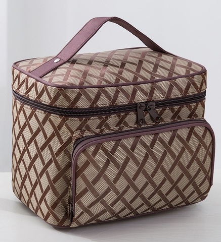 2022 new Woman Men Cosmetic Bags Diamond Lattice Organizer Makeup Bag Travel Storage Toiletry Large Capacity Beauty Bag SZL603 ► Photo 1/6