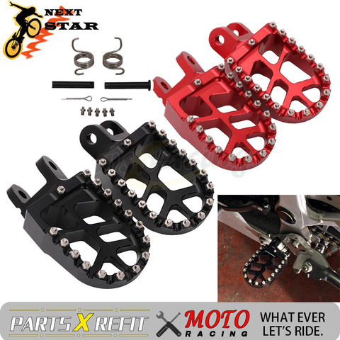 2022 Footrest Footpegs Foot Pedal Foot Pegs For Honda CR 80 85 CRF1000L CRF 1000 L DTC 2016 2017 XR250 XR400 XR650 KLX KLR ► Photo 1/6