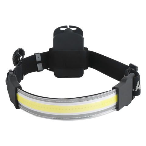 BORUiT COB LED Strip Headlamp 3-Mode 400LM Headlight Waterproof Outdoor Head Torch by AAA Battery for Camping Hunting ► Photo 1/6