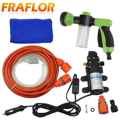 12V Portable Car Wash High Pressure Sprayer Pump Garden Nozzle