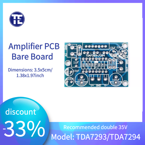 TDA7293/TDA7294 Mono Channel Amplifier Board Circuit PCB Bare Board ► Photo 1/6