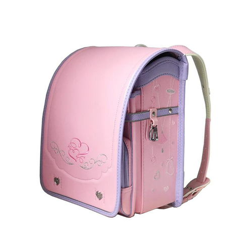 Embroidery Japanese School Bags for girls PU Orthopedic Backpack Automatic buckle Randoseru Large Capacity Kids Schoolbag 2022 ► Photo 1/6