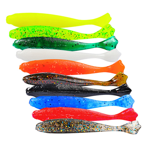 Fake Lure Comda 1pc/lot Easy Shiner FISH Soft Baits 70mm/95mm Artificial Fishing Lure 10 Color Silicone Bait Soft Fishing Baits ► Photo 1/6
