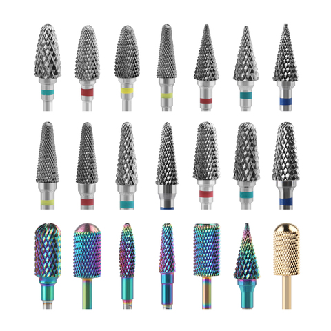 Ceramic Milling Manicure Machine Carbide Nail Drill Bits Ceramic Carbide Milling Cutters For Manicure Nail Drill Machine Bits ► Photo 1/6