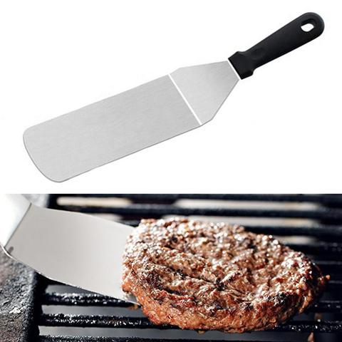 Handle Stainless Steel Steak Fried Shovel Leaky Spatula Pizza Peel Spade Kitchen Outdoor BBQ Tool ► Photo 1/6