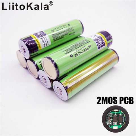 Liitokala 100% original 18650 3400mAh battery 3.7 V lithium-ion Rechargebale PCB protected NCR18650B battery ► Photo 1/6