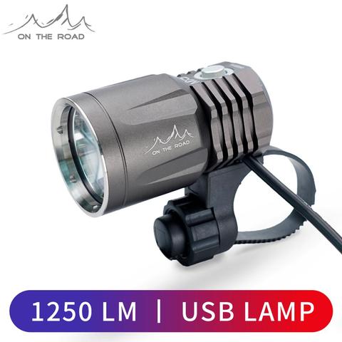 ON THE ROAD MX5-BL headlights strong light night riding rechargeable bicycle light USB mountain bike lamp ► Photo 1/6