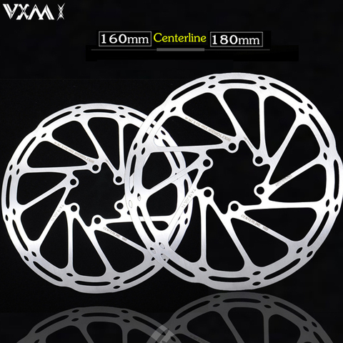 VXM MTB/road disc brake/cyclocross bike brake disc,44mm 6-bolt,centerline 160mm 180mm bike brake rotor,with screws Bicycle Parts ► Photo 1/6