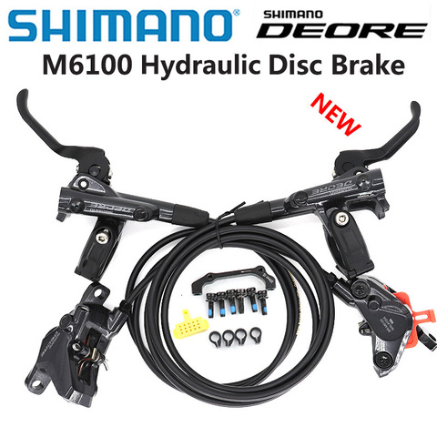 New SHIMANO DEORE M6100 m6000 2 piston M6120 4 piston Brake Mountain Bikes Hidraulic Disc Brake MTB BR BL-M6100 DEORE Brake ► Photo 1/6
