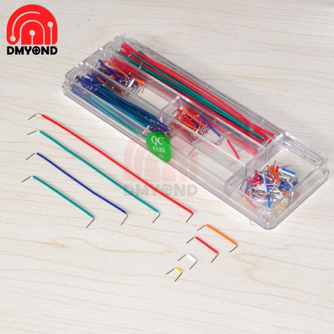 140Pcs/lot Solderless Breadboard Jumper Cable 22 AWG Solid Wire Kit with Box for Arduino Breadboard Jumper Box Breadboard Wire ► Photo 1/3