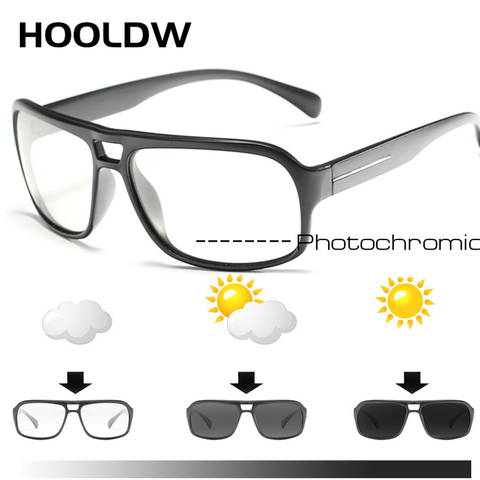 HOOLDW New Photochromic Sunglasses Men Polarized Chameleon Sun glasses Day Night Driving Goggles Glasses Eyewear oculos de sol ► Photo 1/6