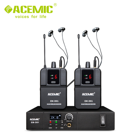 ACEMIC EM-D01 Professional True Diversity In Ear Monitor Wireless System Monitoring Professional For Musicians ► Photo 1/4