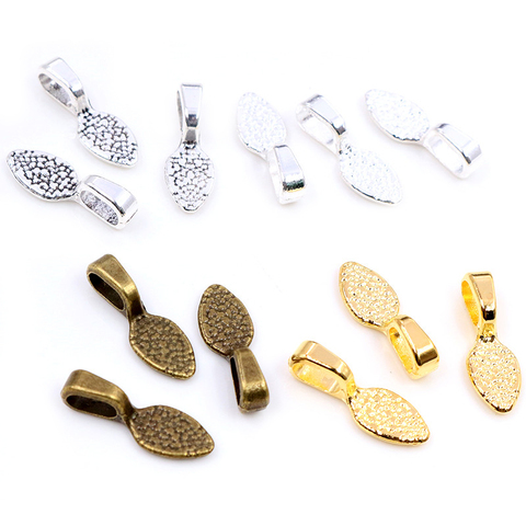 15x5mm 21x7mm 40pcs Antique/Bronze/Bright Silver Colors Plated Bail Connectors Handmade Charms Pendant:DIY for bracelet necklace ► Photo 1/6