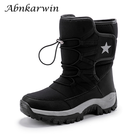 Winter Fur Men Snow Boots Women Plush Warm Shoes Bottines Femme Hiver 2022 Buty Zimowe Botas De Invierno ► Photo 1/6