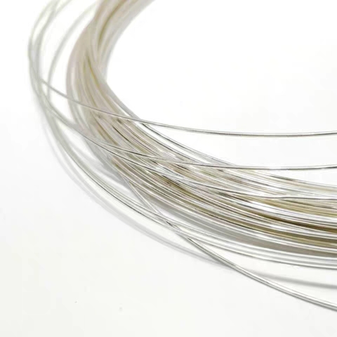 0.1mm 10meters Circular 999 sterling silver wire DIY silver fittings round Solid Wire inlay conductive wholesale price ► Photo 1/1