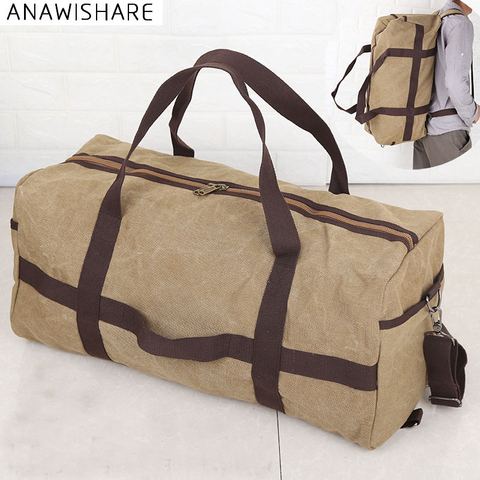 ANAWISHARE Men Travel Bags Large Capacity Women Luggage Travel Duffle Bag Canvas Travel Bags Totes Handbags Shoulder Bag ► Photo 1/6
