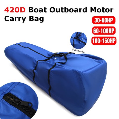 30-150HP 420D Outboard Motor Boat Cover Carry Bag With Handle Waterproof Anti UV Dustproof Full Outboard Motor Cover Storage Bag ► Photo 1/6