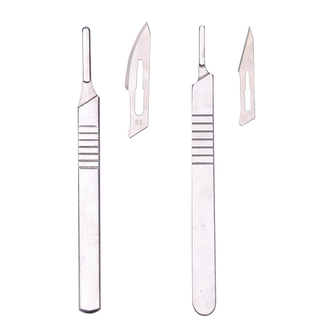 11# 23# Carbon Steel Surgical Scalpel Blades Handle Scalpel DIY Cutting Tool Electrical Repair Animal Surgical Knife ► Photo 1/6