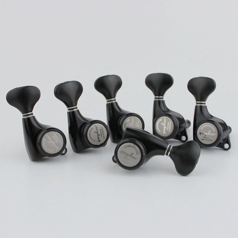 GUYKER Guitar Machine Heads Locking String Tuning Key Pegs Tuners for  Electric Guitars Black ► Photo 1/5