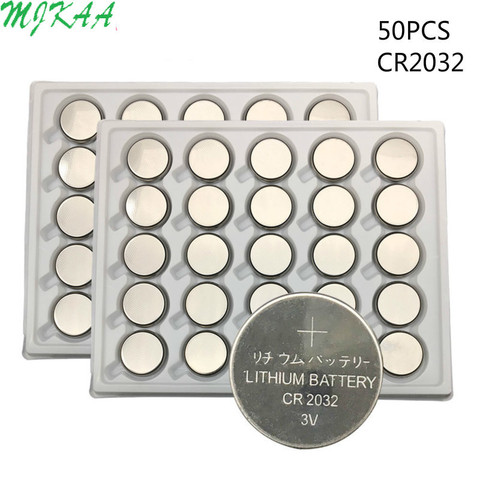 50PCS CR2032 Button Batteries BR2032 DL2032 ECR2032 Cell Coin Lithium Battery 3V CR 2032 For Watch Electronic Toy Remote ► Photo 1/5