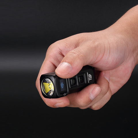 Free Shipping NITECORE TUP with USB Charge Cable 1000 LMs Stainless Steel Metallic Keychain Light EDC Flashlight Key Button Lamp ► Photo 1/6