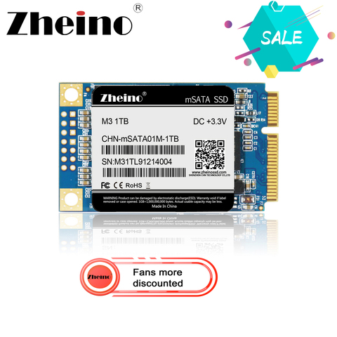 Zheino mSATA SSD Hard Drive 120GB 240GB 480GB 128GB 256GB 512GB 1TB SATA3 Internal Solid State Hard Drive For Table PC Laptop ► Photo 1/6