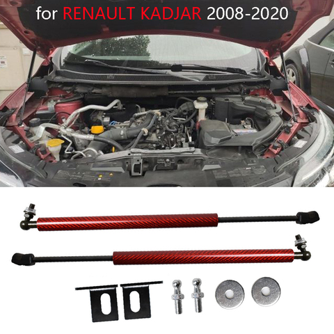for RENAULT KADJAR 2009-2022 Two Sides Front Hood Bonnet Gas Struts Lift Support Shock Damper Absorber Car Styling ► Photo 1/6