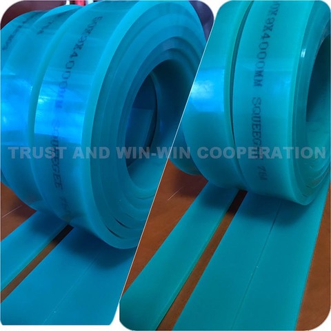 Free shipping !!! Green 50mm*9mm*4000mm!!! Screen Printing Flat Squeegee Rubber_75A Durometer ► Photo 1/5