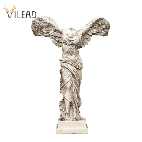 VILEAD 16cm 25cm 40cm Resin Victory Goddess Figurines Sculpture Craft Ornament Model Room Study Room Home Decoration Accessories ► Photo 1/6