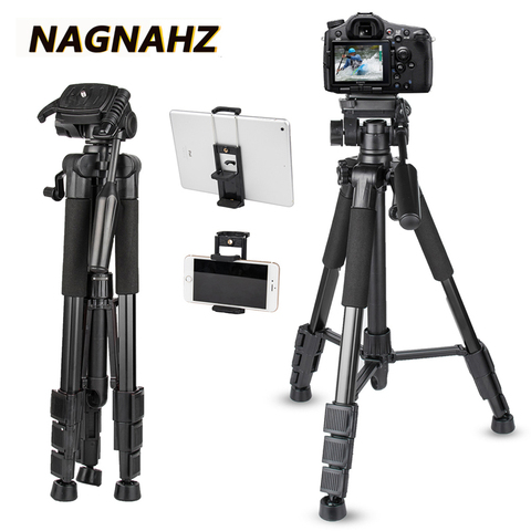 67in Camera Tripod Professional Photography Tripod Stand with Phone Holder Portable Travel Tripe for Canon Sony Nikon Cameras ► Photo 1/6