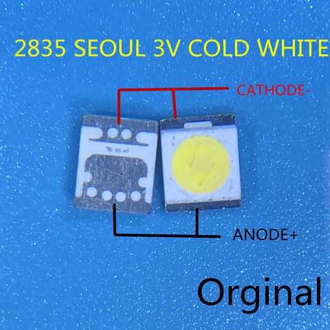 200pcs SEOUL High Power LED LED Backlight 1210 3528 2835 1W 100LM Cool white SBWVT120E LCD Backlight for TV TV Application ► Photo 1/6