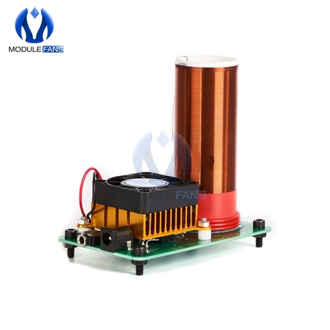 Music Musical Coil Loud Speaker Tesla Power Magic Mini Wireless Board Toy JX03 Module Under 20V Heat Sink Fan DIY Kit ► Photo 1/4