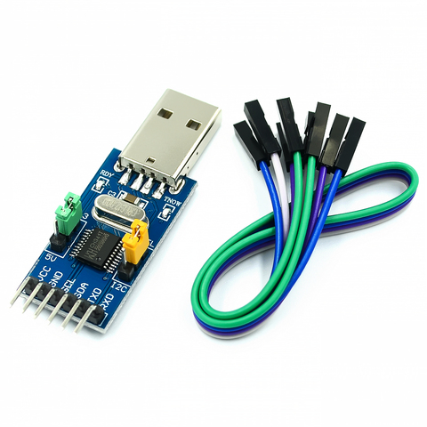 CH341T 2 in 1 module 3.3V 5V USB to I2C IIC UART USB to TTL single-chip serial port downloader ► Photo 1/4