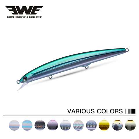 EWE-BAOJUN2 115mm 125mm 140mm All Swimming Layer Minnow  Lures  for  Fishing ► Photo 1/6